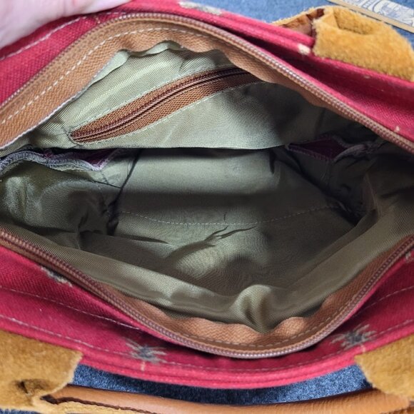 Accessories Unlimited Palm Trees Leather Handled Bag - Picture 5 of 12